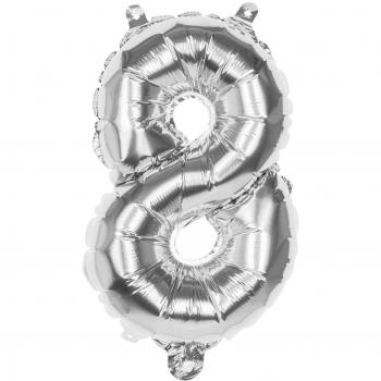 Ballon Alumineé à Numérique, 35 cm, Finition Argentée