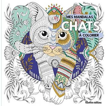 Mandalas à colorier : chats