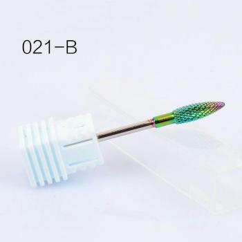 Tungsten Round Flame Nail Drill Bit Set