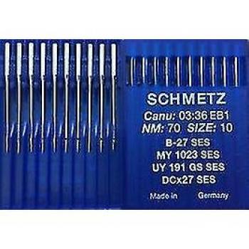 Aiguilles industrielles Schmitz – Surjeteuse point ball B‑27 SES / MY 1023 SES (70/10)