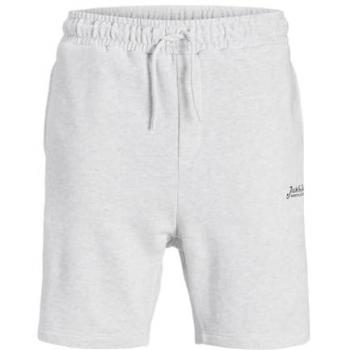JPSTGORDON BEAU Sweat Shorts Mid Blanco Melange para Hombre