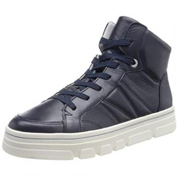 ARA Damen Sneaker Flacher Absatz Blau