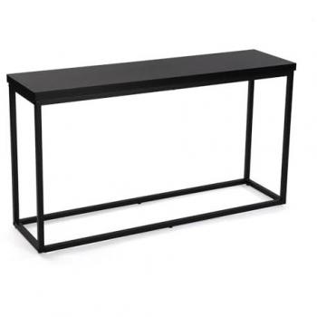 Consola industriale 60 x 30 x 110 cm metallo nero