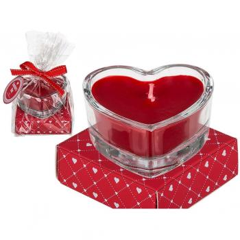 Bougie Coeur Parfumée en Verre