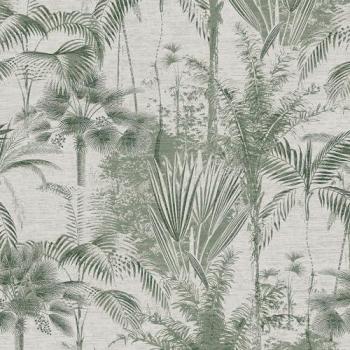 Verdant Jungle Texture Non-Pasted Vinyl Wallpaper