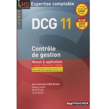Contrôle de gestion, licence DCG 11 : manuel & applications : 2009-2010