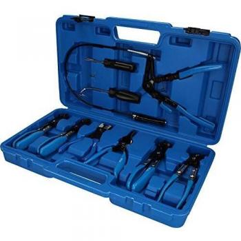 Brilliant Tools BT521000 Jeu de Pinces à Collier | 9 pcs, Bleu/Noir, 9-TLG