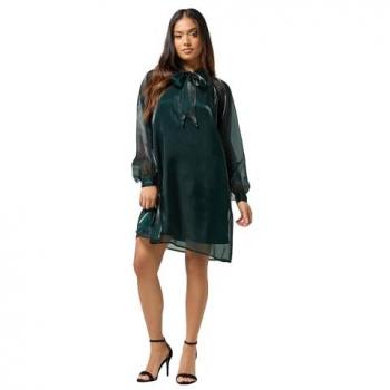 Robe Mini Verte avec Nœud Petite PixieGirl