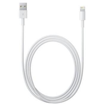 MD818 Cavo dati USB 3.0 Lightning per iPhone 5 – 1 m bianco, forma rotonda