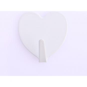 2pcs Strong Adhesive Heart Hooks for Walls
