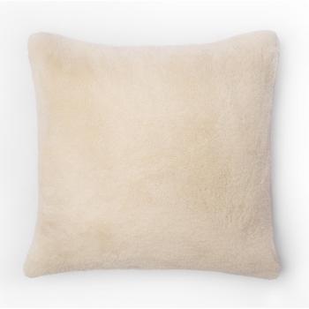 Brentfords Cushion Cover Set of 4, Teddy Design, Cream, 45 x 45 cm