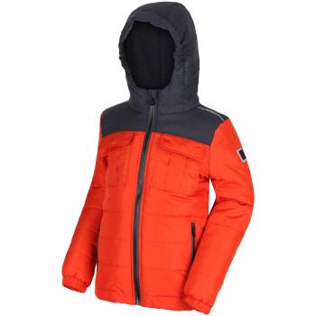 Regatta Pasco Kinderjacket – XX‑S, Rostorange, isoliert & reflektiv