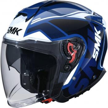 Casco da Moto Jet GTJ Tourer Blu Bianco – S