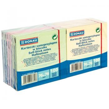Notislappar 76x76 mm 12-pack pastell
