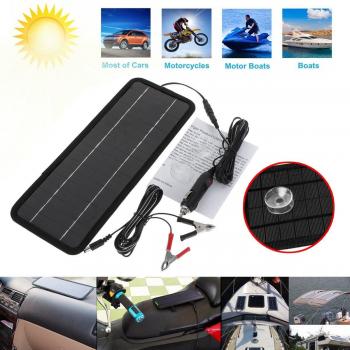 Portable 12V 4.5W Solar Charger for Boats and Motorcycles