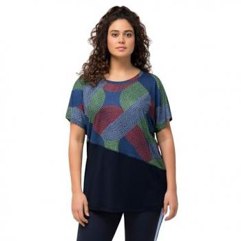 Ulla Popken Damen Funktionsshirt, oversized, Halbarm, umweltfreundlich