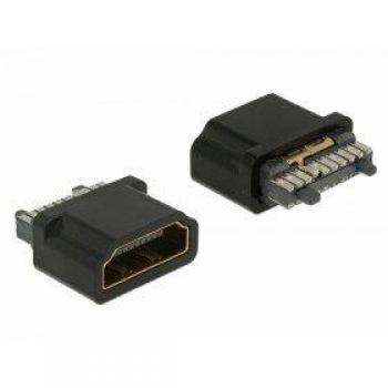Adaptador HDMI-A Negro con Enchufe de Seguridad