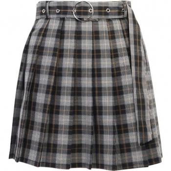 Falda Mini a Cuadros InsGoth, Plisada, Otoño, Cintura Alta, Estilo Harajuku