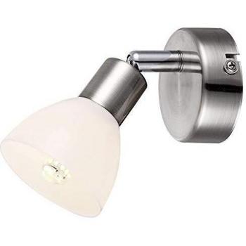 Globo AVALANCHE 56042‑1: Kombi-LED-Wandleuchte inkl. Leuchtmittel, Warmweiß, Chrom-Polymerschirm
