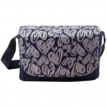 Navy Hearts Travel Diaper Pouch for Toddlers