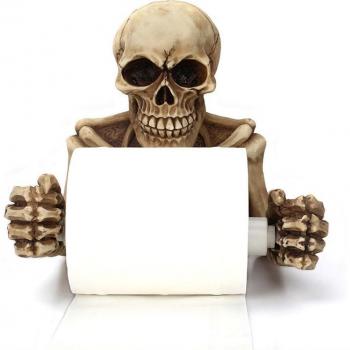 Soporte Decorativo de Baño Calavera
