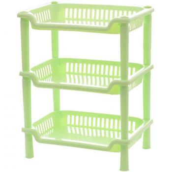 3-Layer Plastic Kitchen and Bathroom Rack
