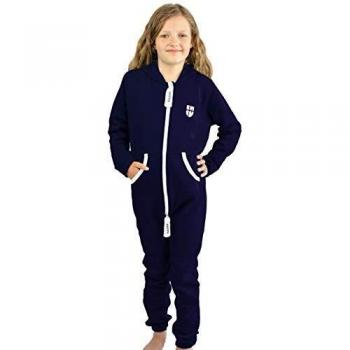 Mädchen-Jumpsuit Gennadi Hoppe – Blau, 3–4 Jahre
