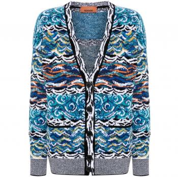 Missoni Women's Clear Blue Cardigan Size S