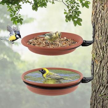 Baignoire et mangeoire murale, 2 unités – Attirance oiseau
