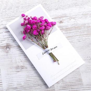 5pcs Dried Flower Letter Writing Paper and Envelope Set for Weddings