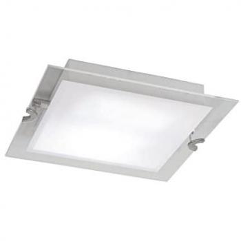 Inspired Mantra Ceiling Light Melbourne Square 15W LED 3000K, 1350lm, Polished Chrome/Frosted White Glass, 3-Year Warranty