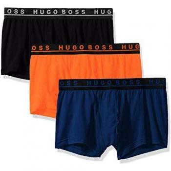 Bóxer BOSS Trunk 3P, Pack de 3, Negro/Naranja/Azul, M