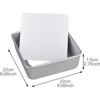Plat de cuisson en aluminium avec fond amovible 6/8/10 pouces