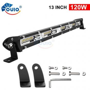 Éclairage LED ultra-mince 7x13 20, 12V/24V – Barre d’éclairage de travail pour Jeep, camion ATV, tracteur tout-terrain
