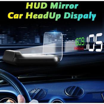 Automotive HUD Speedometer with Water Temperature and RPM Display