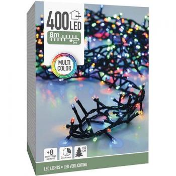 Luci Natalizie 400 LED, 8 m – 8 Giochi di Colori per Albero Interno