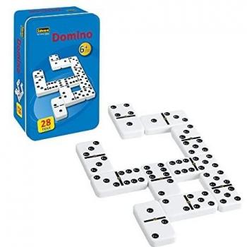 Idena Domino Double Six Legespiel in Metalldose