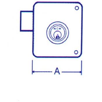 Cerradura Sobrep Pint Izda 100 I 2524P MCM