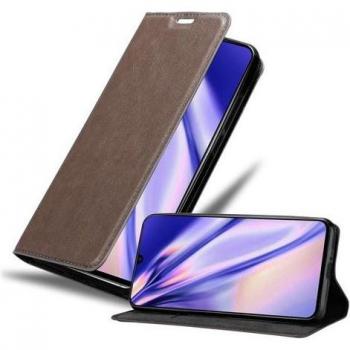 Cubierta de Protección Marrón Café para Samsung Galaxy A90 5G con Cierre Magnético