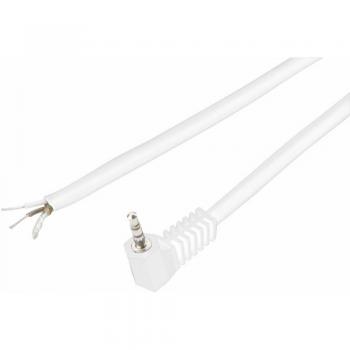 Jack coudé 3.5 mm BKL blanc