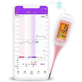 Thermomètre basal Bluetooth Easy@Home avec rétroéclairage LCD
