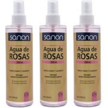 PACK 3 Agua de Rosas Sanon 250 ml