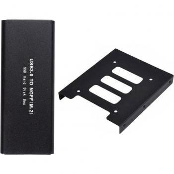 M.2 SATA zu USB 3.0 SSD Konverter mit Halterung