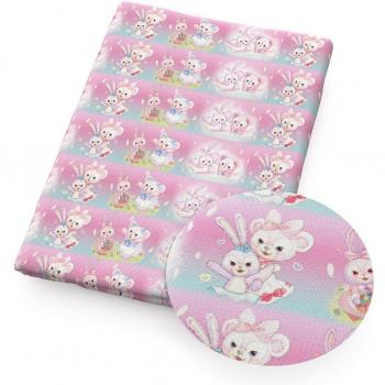 Tissu Polyester Double Brossé Ours Mignon 50*140cm