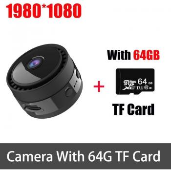 Acción Noche 1080p Mini Cámara con Batería, WiFi y Sensor de Movimiento