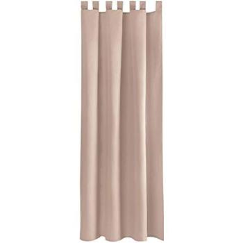 Grau–Sand Vorhänge 140 × 175 cm, schlichte Schlaufen