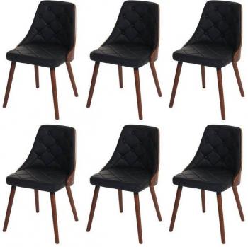 MCW-A75 Esszimmerstuhl 6er Set, Rautenmuster