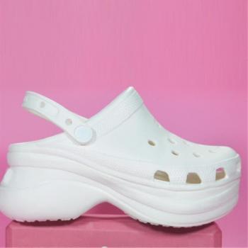 Sabots Bae à Semelle Épaissie Slip-On Blanc
