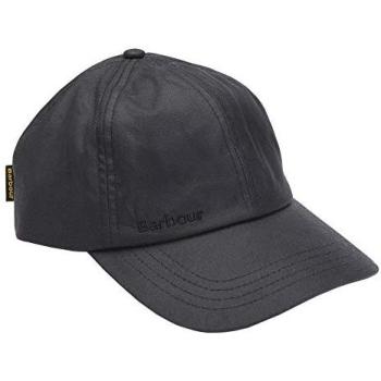 MHA0005 Barbour Gorro Casual Negro con Tapa de Cera
