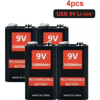 9V 1000mAh Li-ion Battery for Remote Control